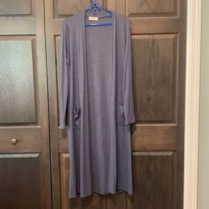 Heather blue duster